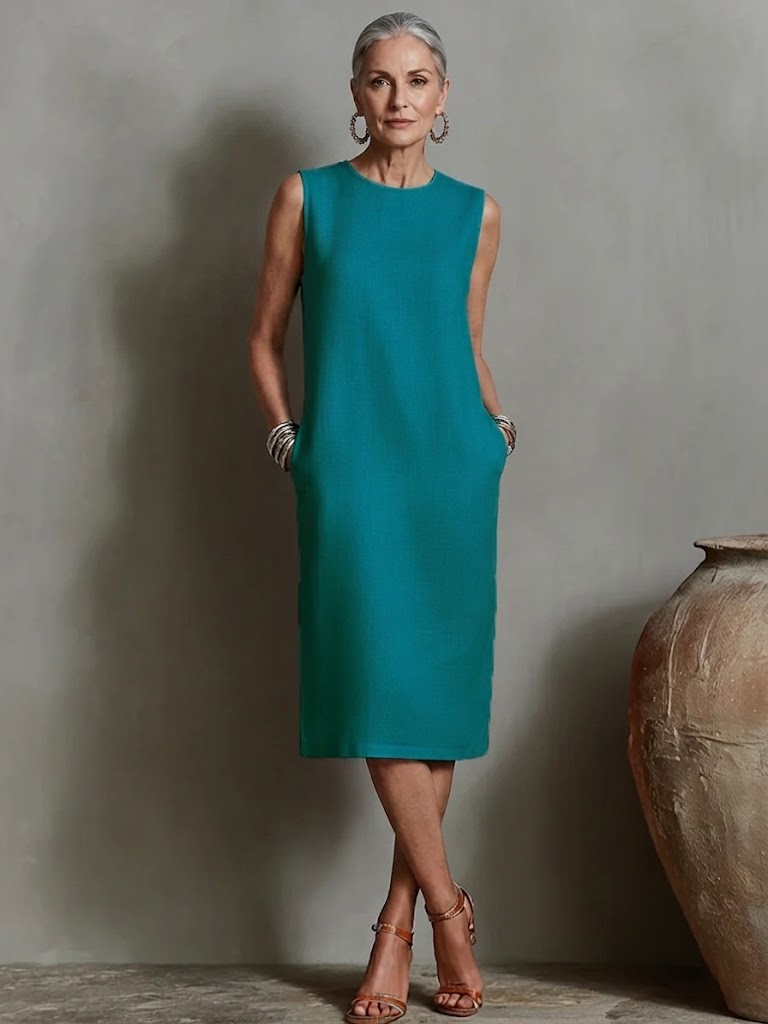 Carissa | Minimalist Sleeveless Midi Dress