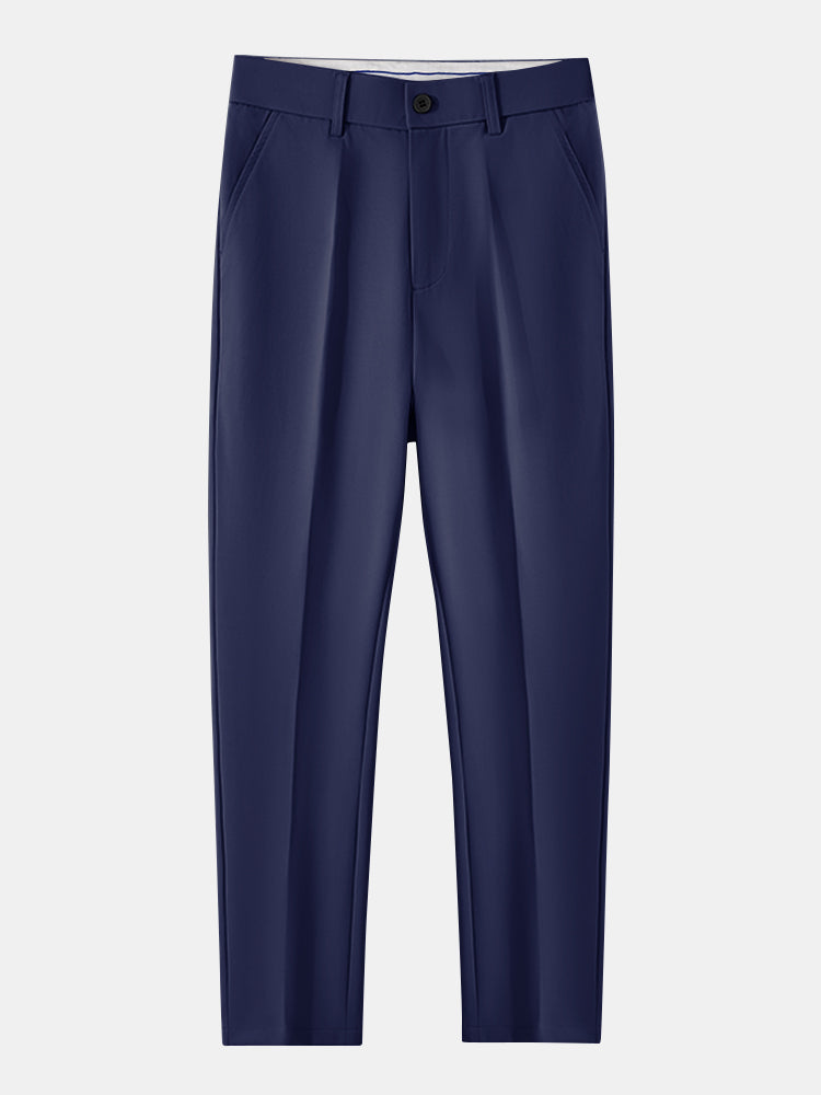 Contrast Geometry Jacquard Knit Polo & Slim Fit Tapered Trousers