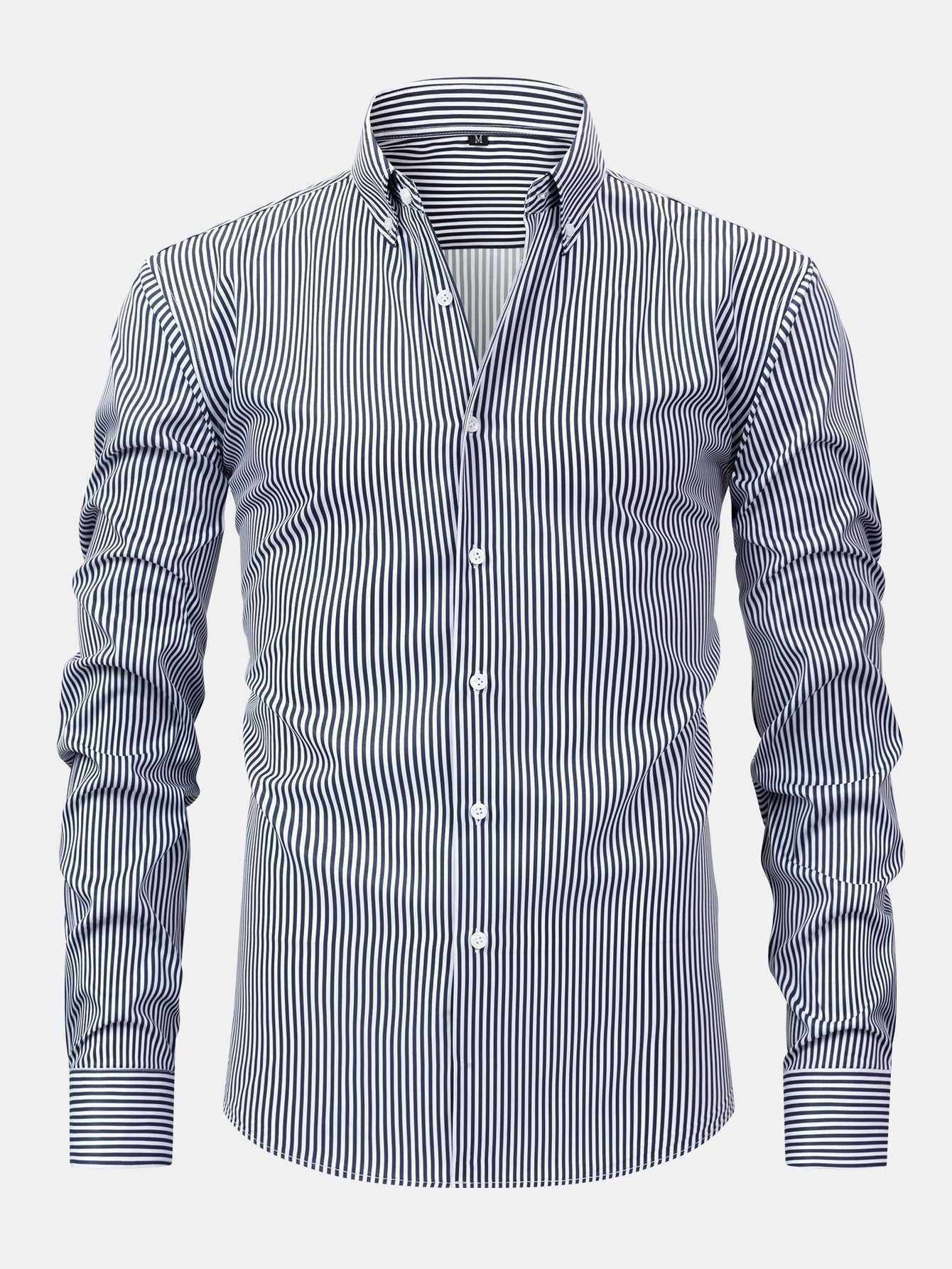 Long Sleeve Striped Shirt with Buttons