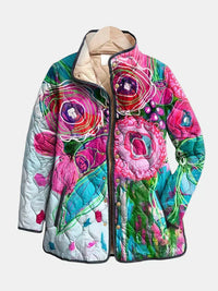Maya | Vintage Charming Floral Quilted Jacket