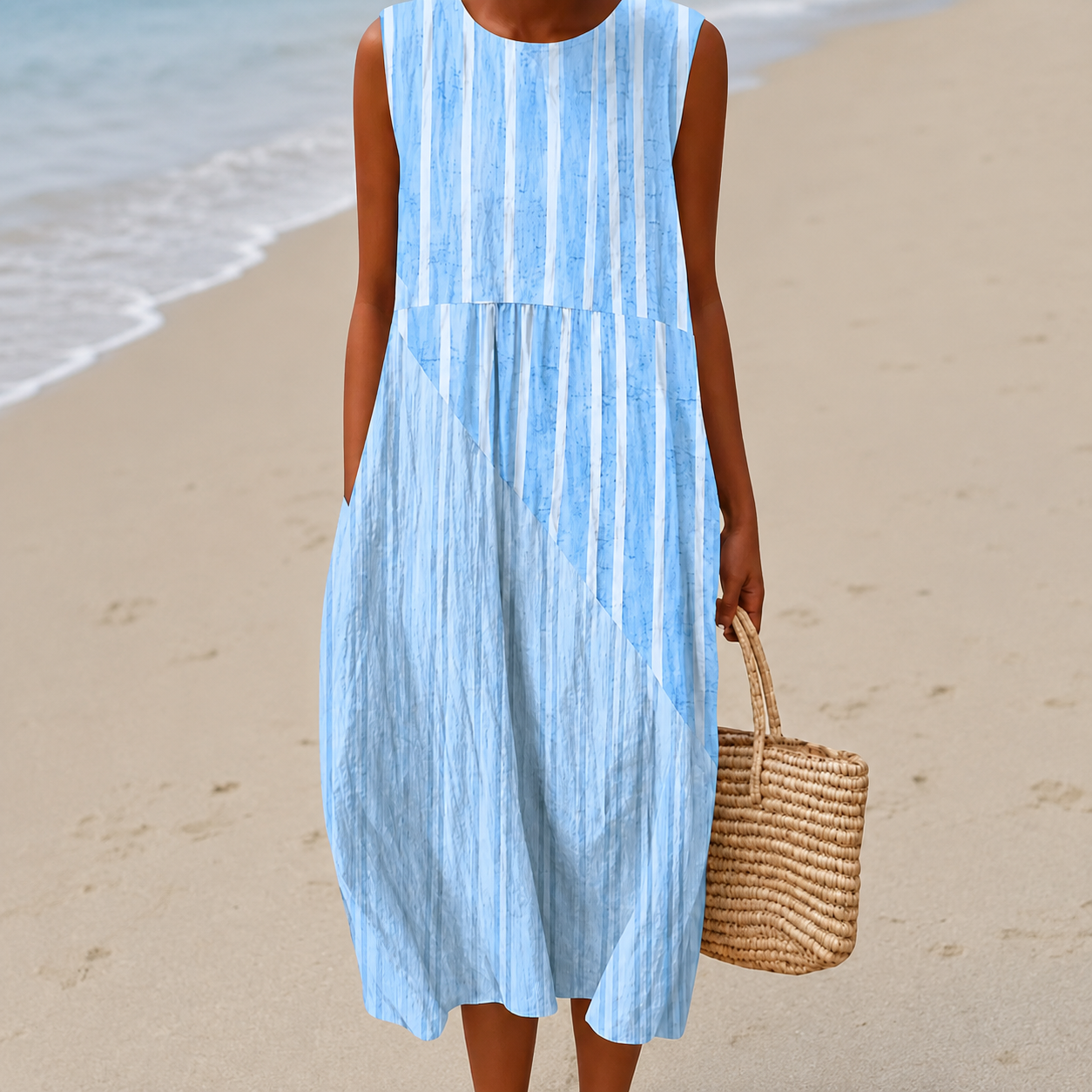 Livia™ | Lightweight, Tummy-Concealing Floral Midi Dress