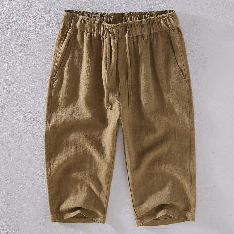 Kyoto Linen Cropped Pants