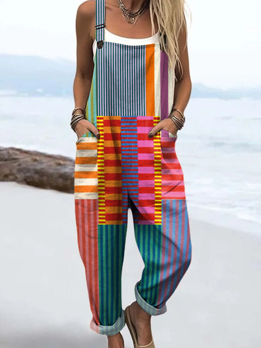 Nova™ | Rainbow Stripes Jumpsuit