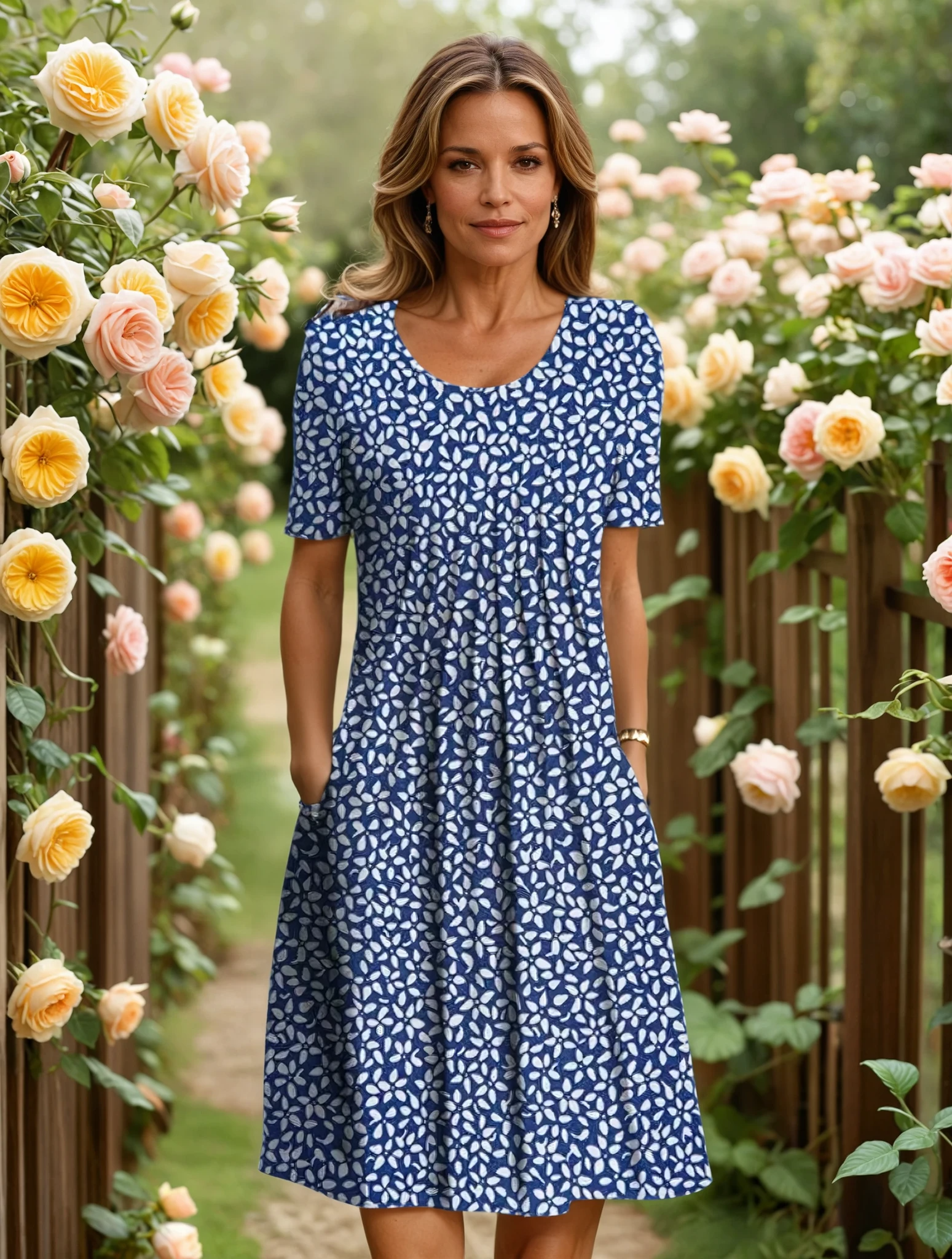 Ruth | Elegant Dress with Tummy Coverage