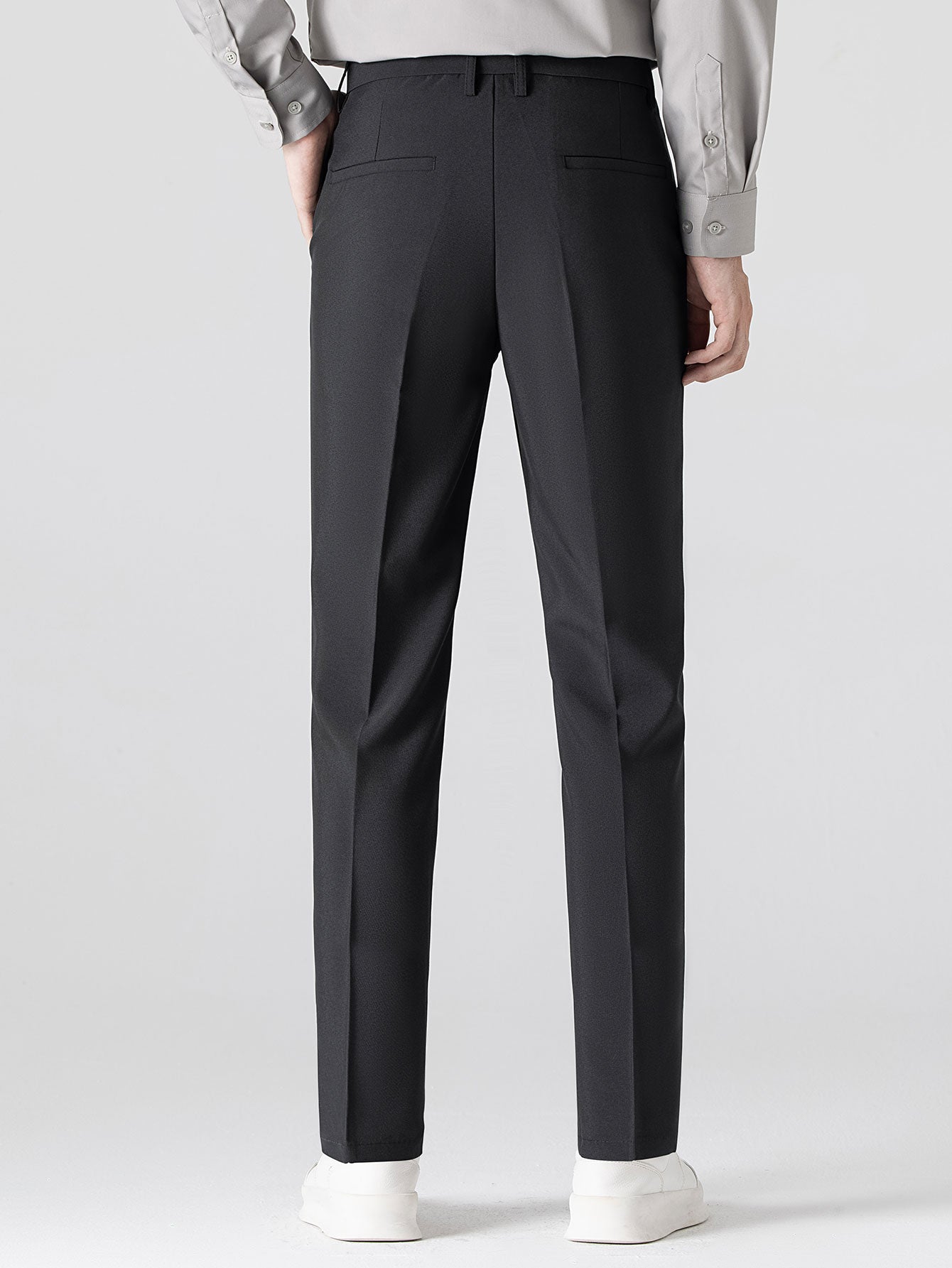 Contrast Zipper Polo & Slim Fit Tapered Trousers