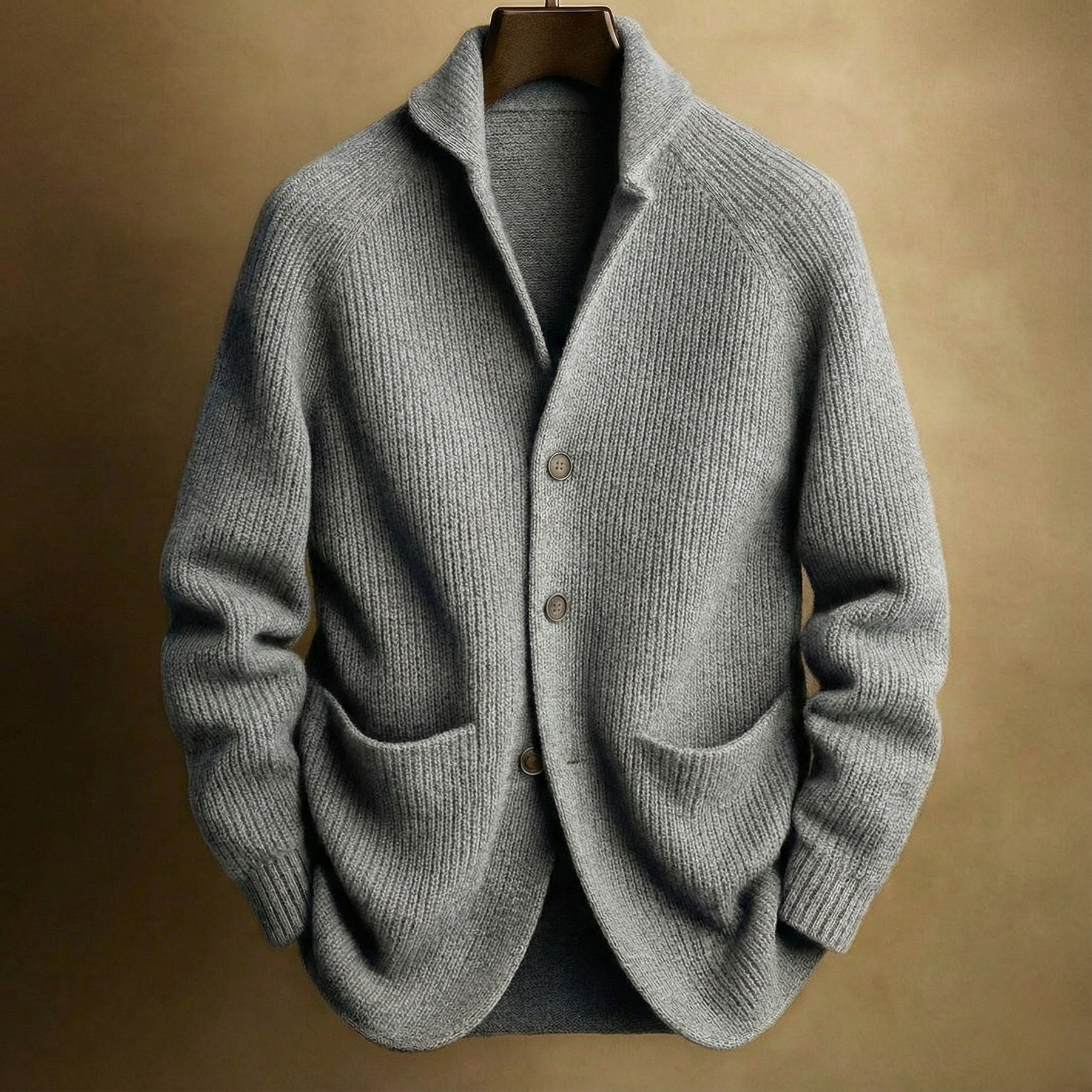 Peter™ | CORD CARDIGAN IN WOOL FOR MEN