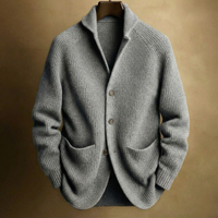 Peter™ | CORD CARDIGAN IN WOOL FOR MEN