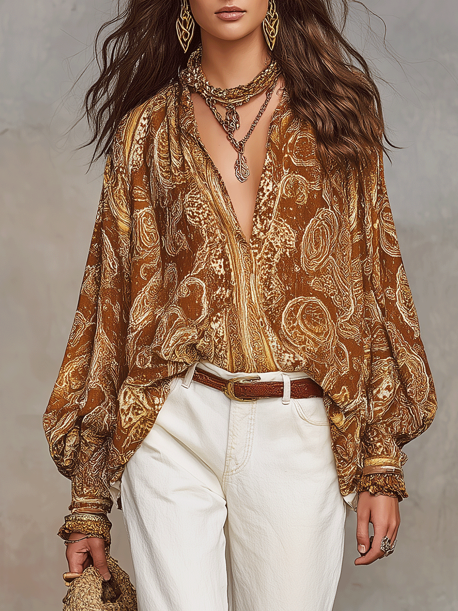 Bohemian Paisley Blouse
