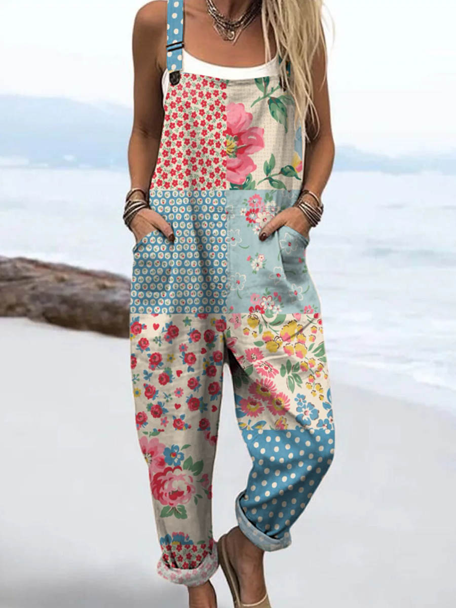 Iris™ | Patchwork Blossom Jumpsuit