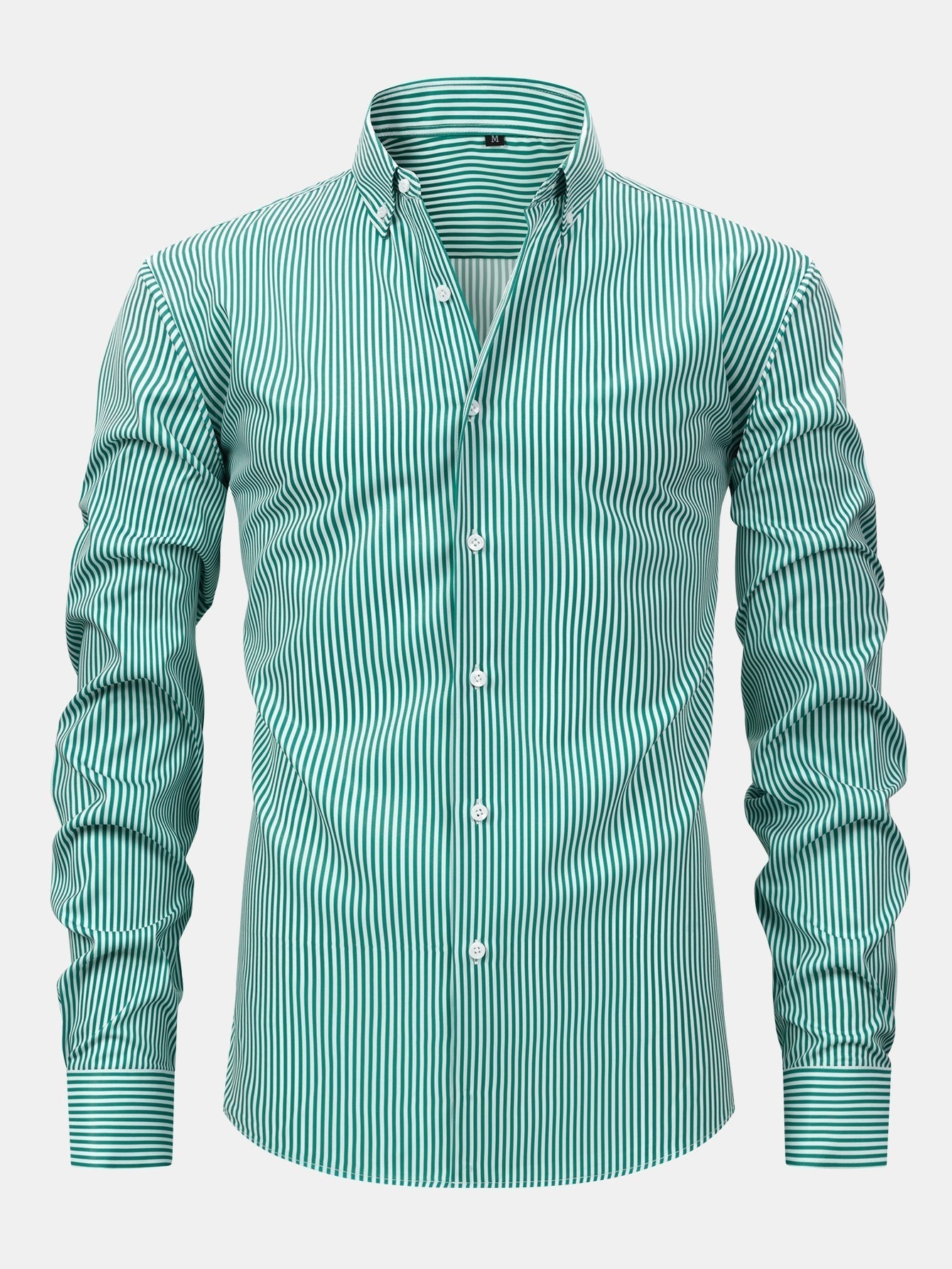 Long Sleeve Striped Shirt with Buttons