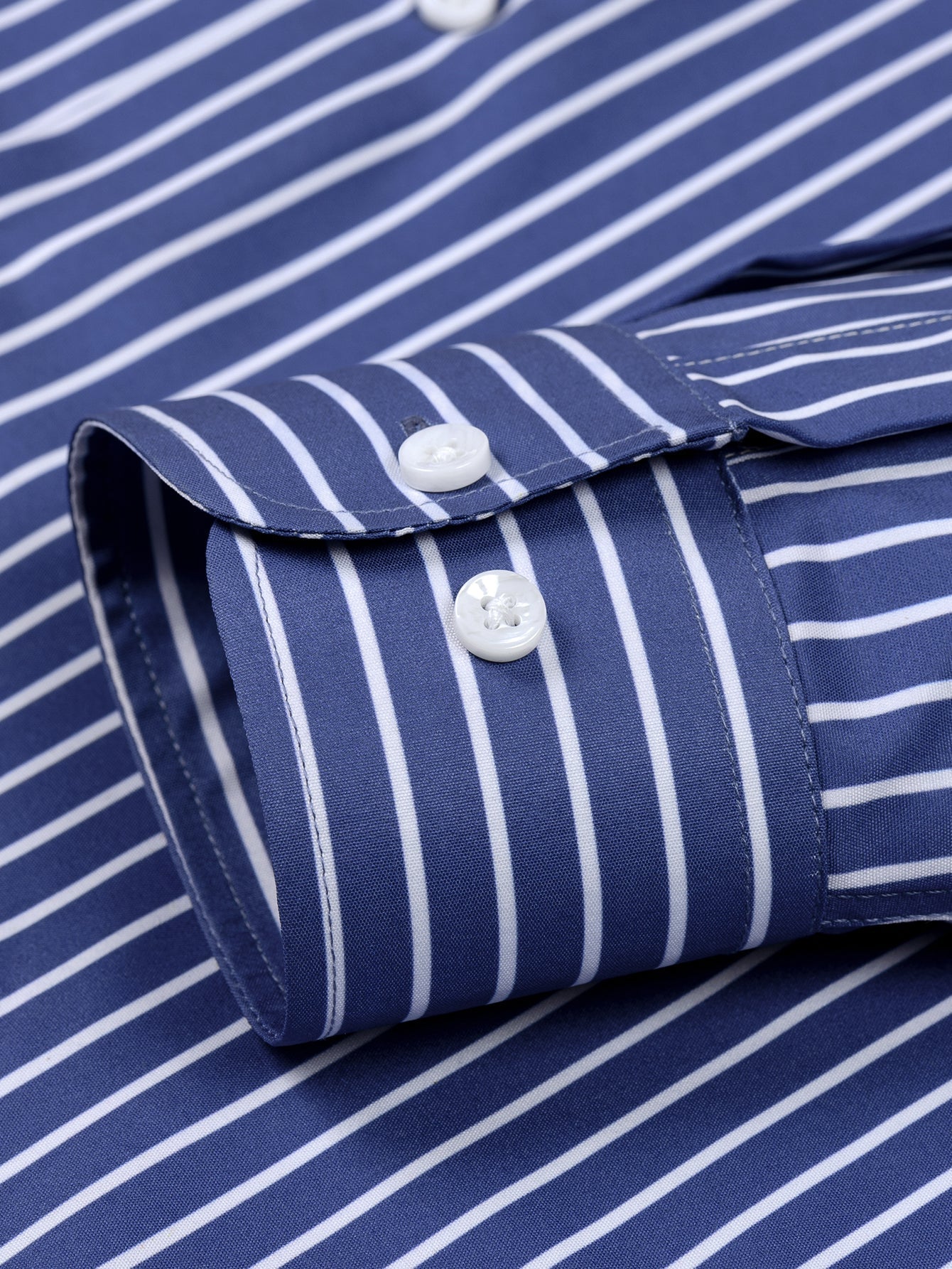 Long Sleeve Striped Shirt with Buttons