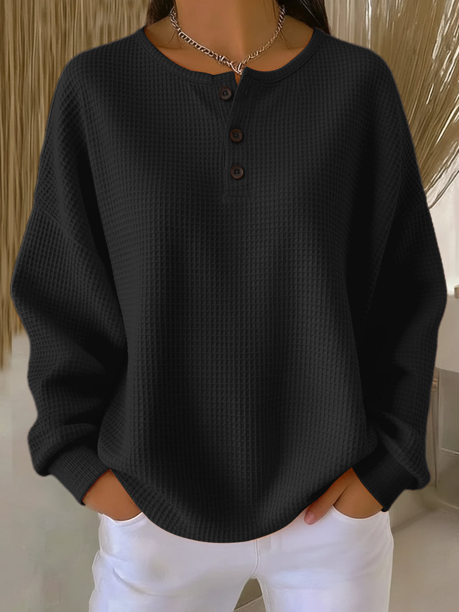 Anne | Casual Sweatshirt with Collar