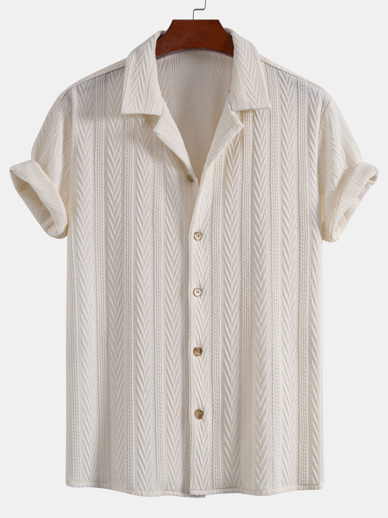 Textured Jacquard Cuban <tc>S</tc>hirt