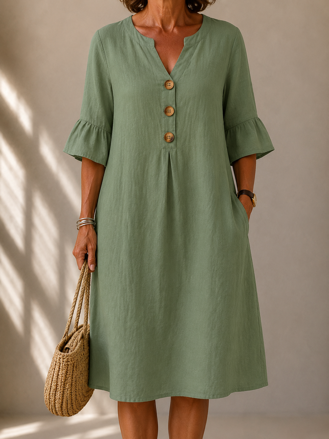 Margaret™ | Button Dress