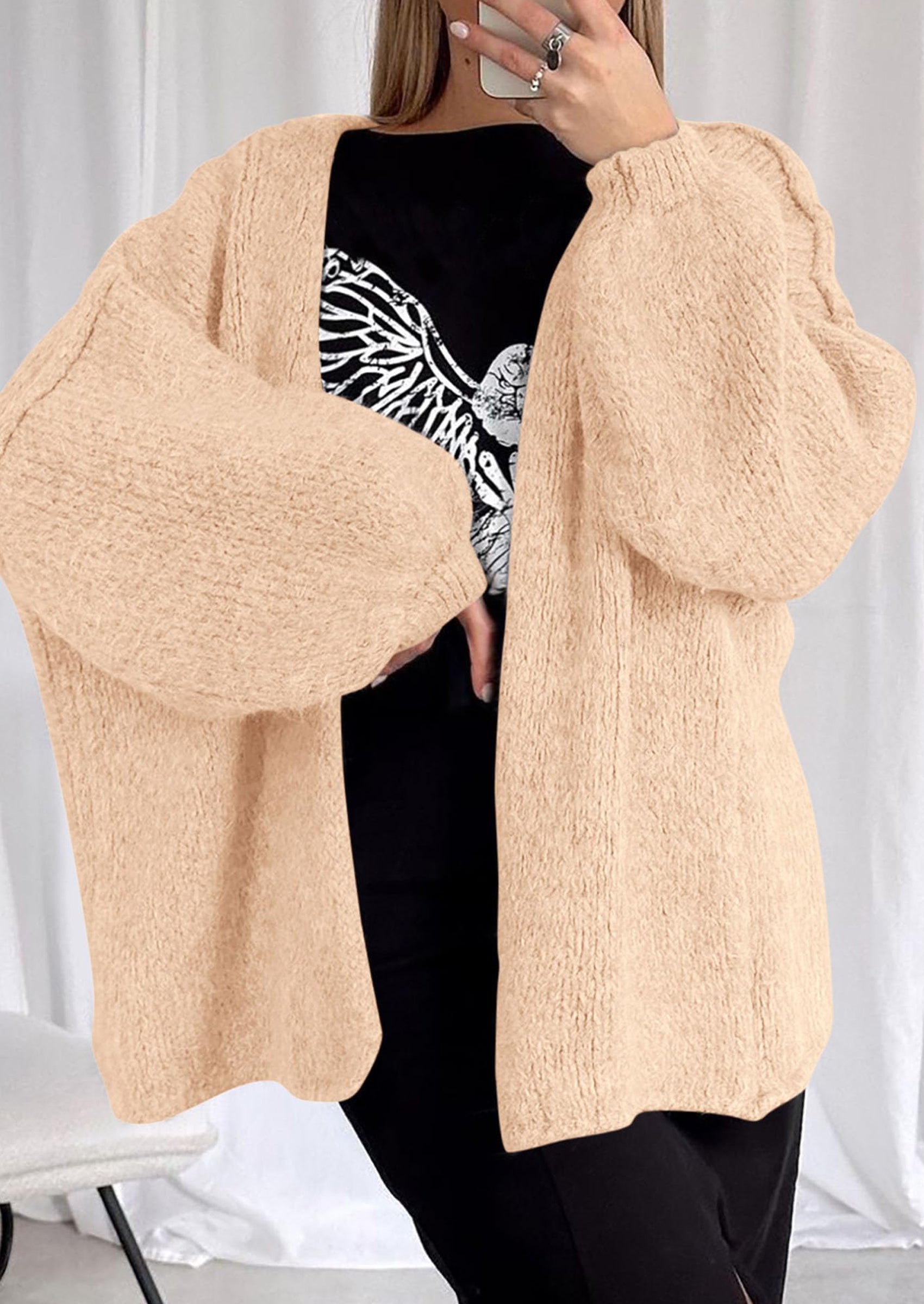 Oversized Knit Cardigan