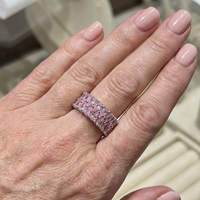 Cascade Eternity Ring | White Gold