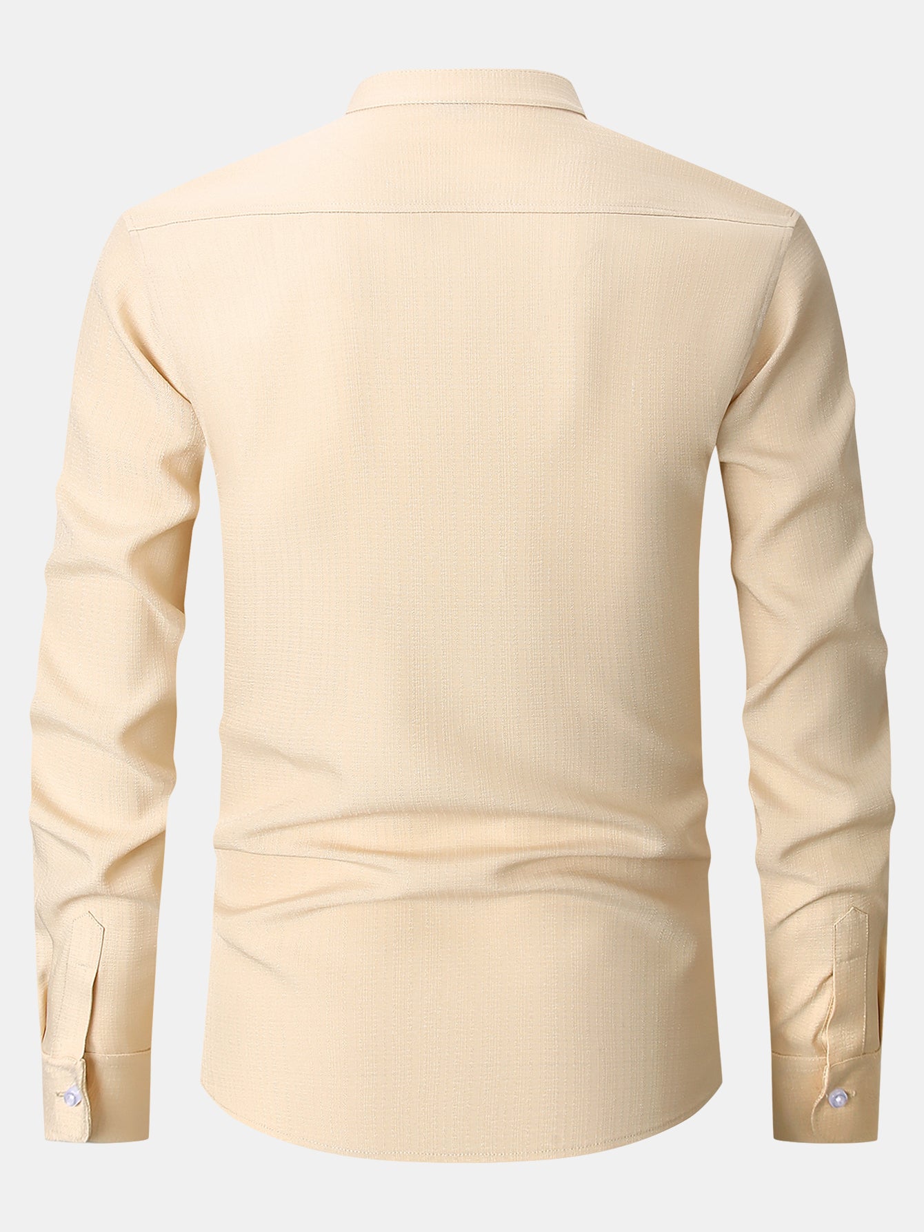 Textured Long Sleeve Turtleneck Shirt