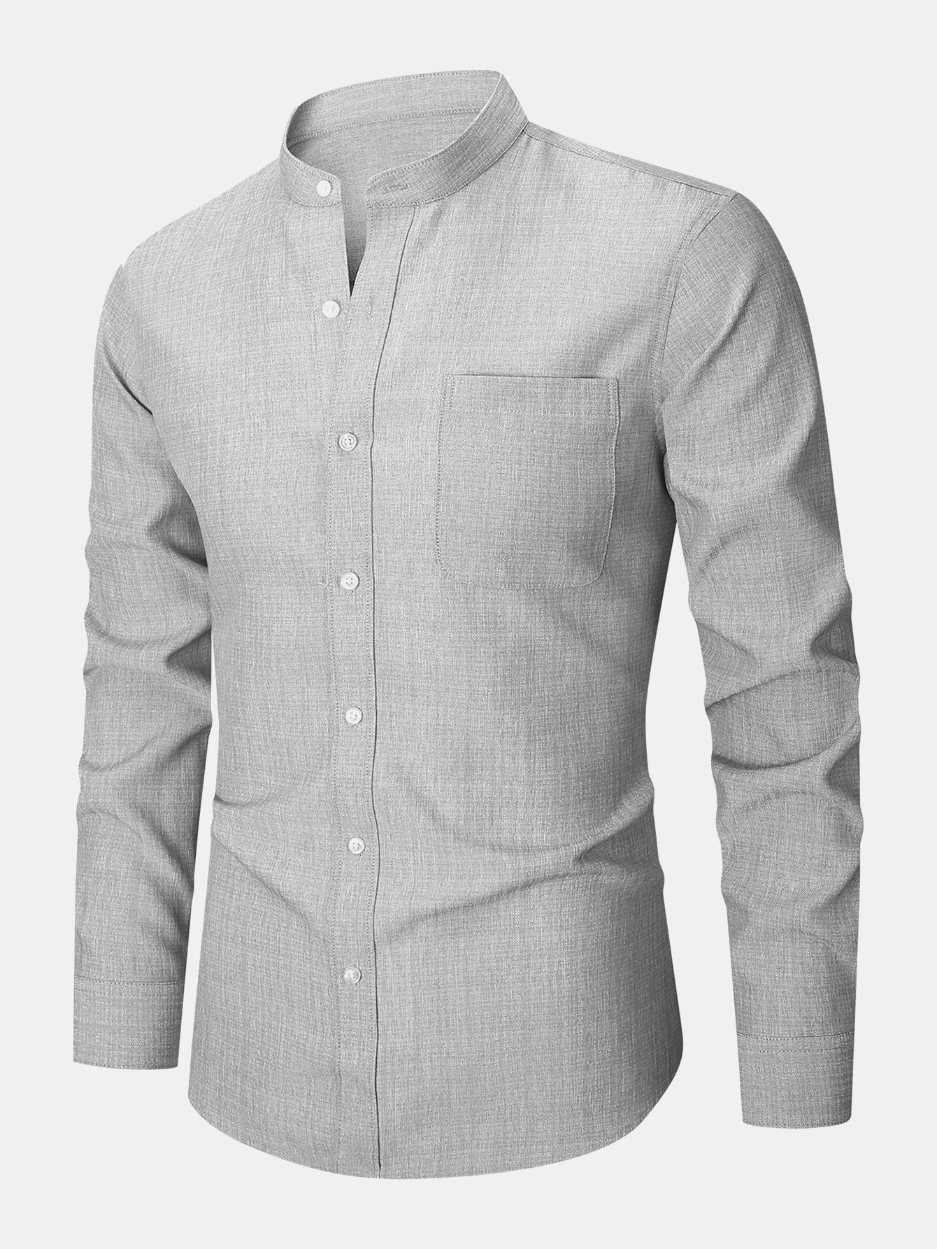 Textured Long Sleeve Turtleneck Shirt