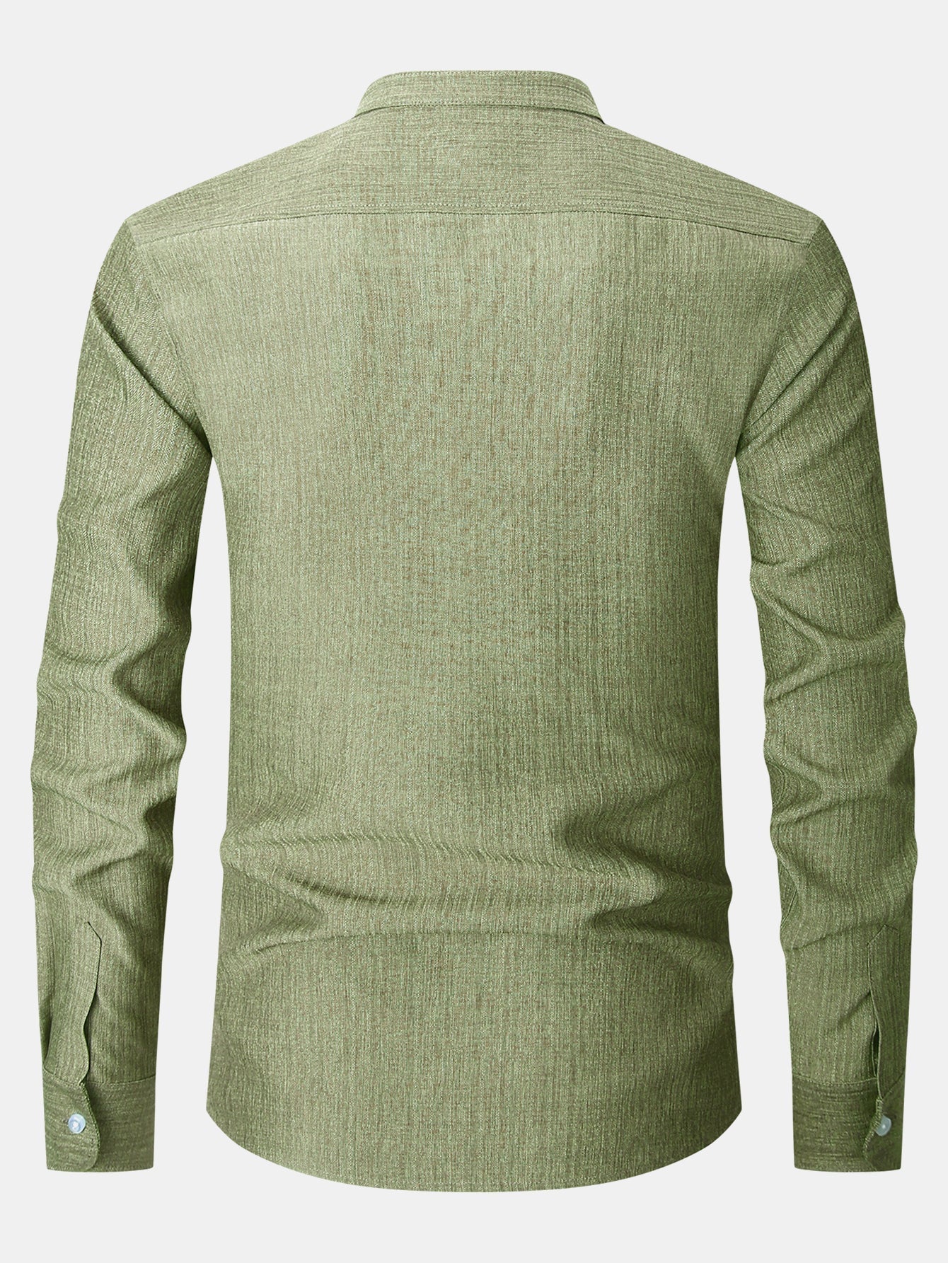 Textured Long Sleeve Turtleneck Shirt