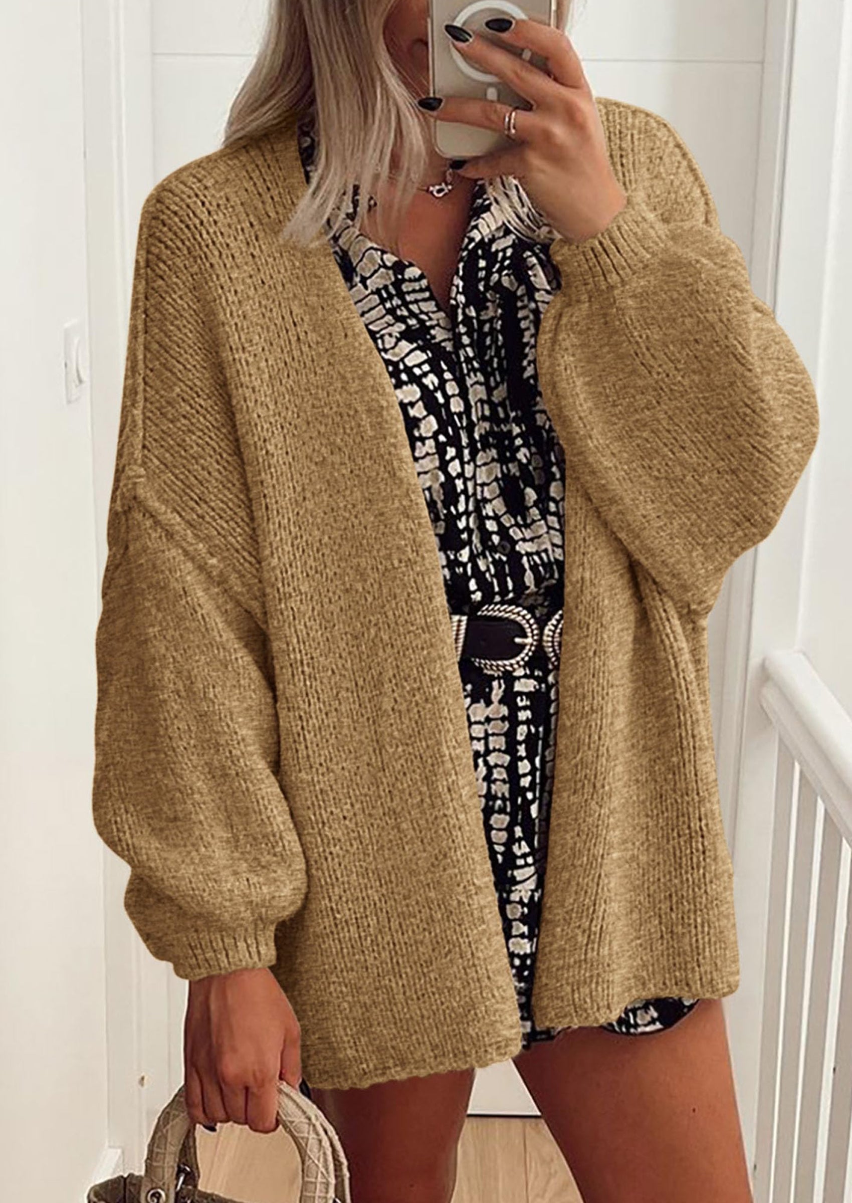 Oversized Knit Cardigan