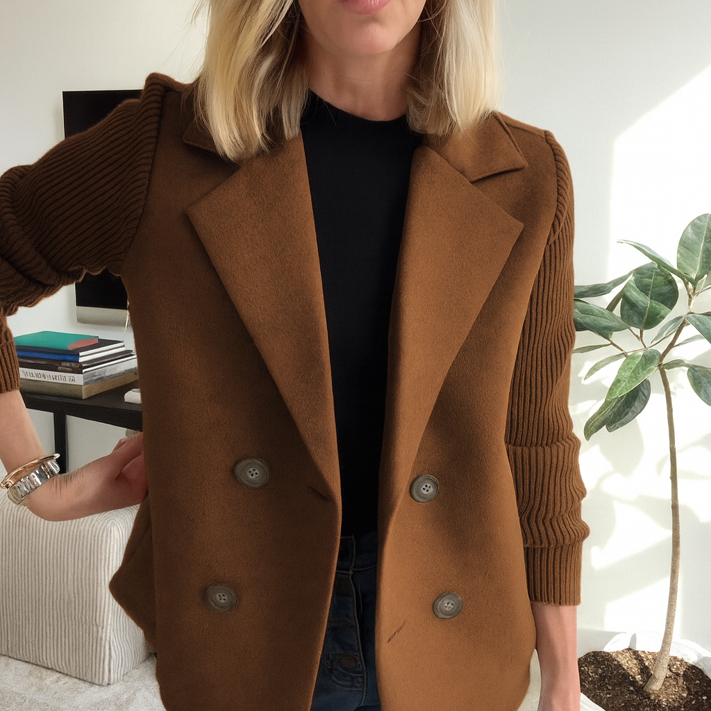 Sasha™ | Ribbed Blazer Coat — Final Edit