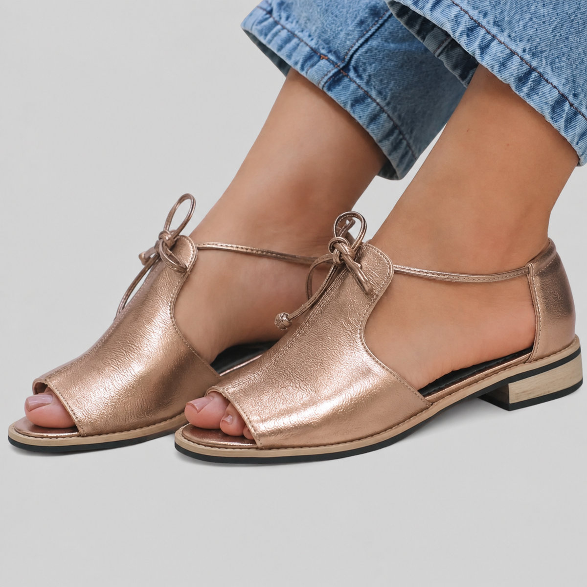 LILLIANA – STRAP-STYLE LEATHER SANDALS