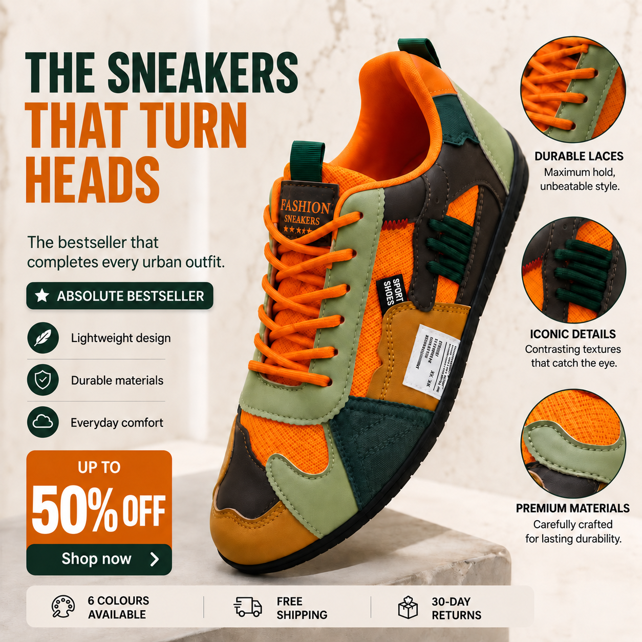 Colorful Retro Sneakers