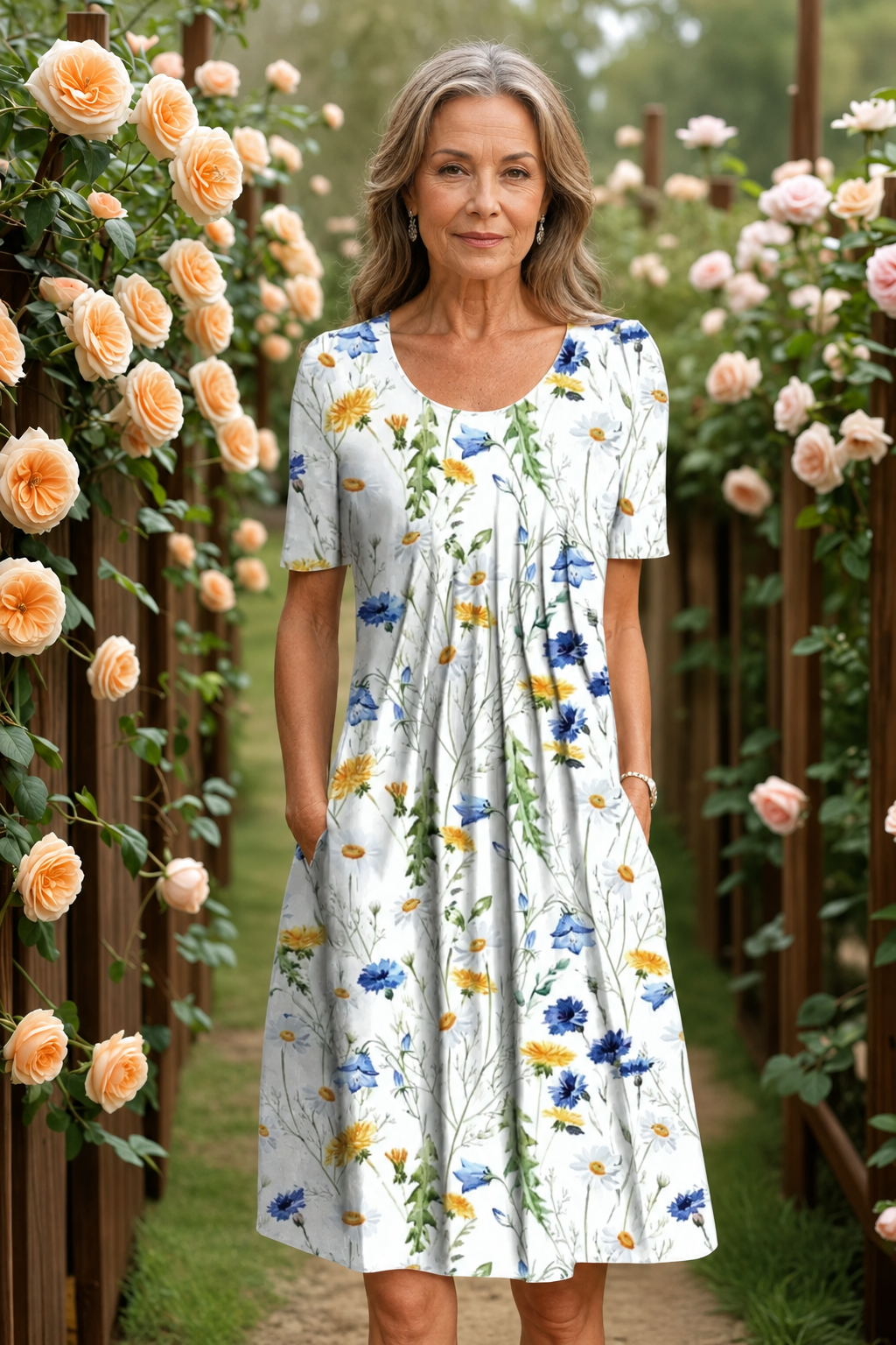 GEORGINA | ELEGANT DRESS WITH TUMMY COVERAGE