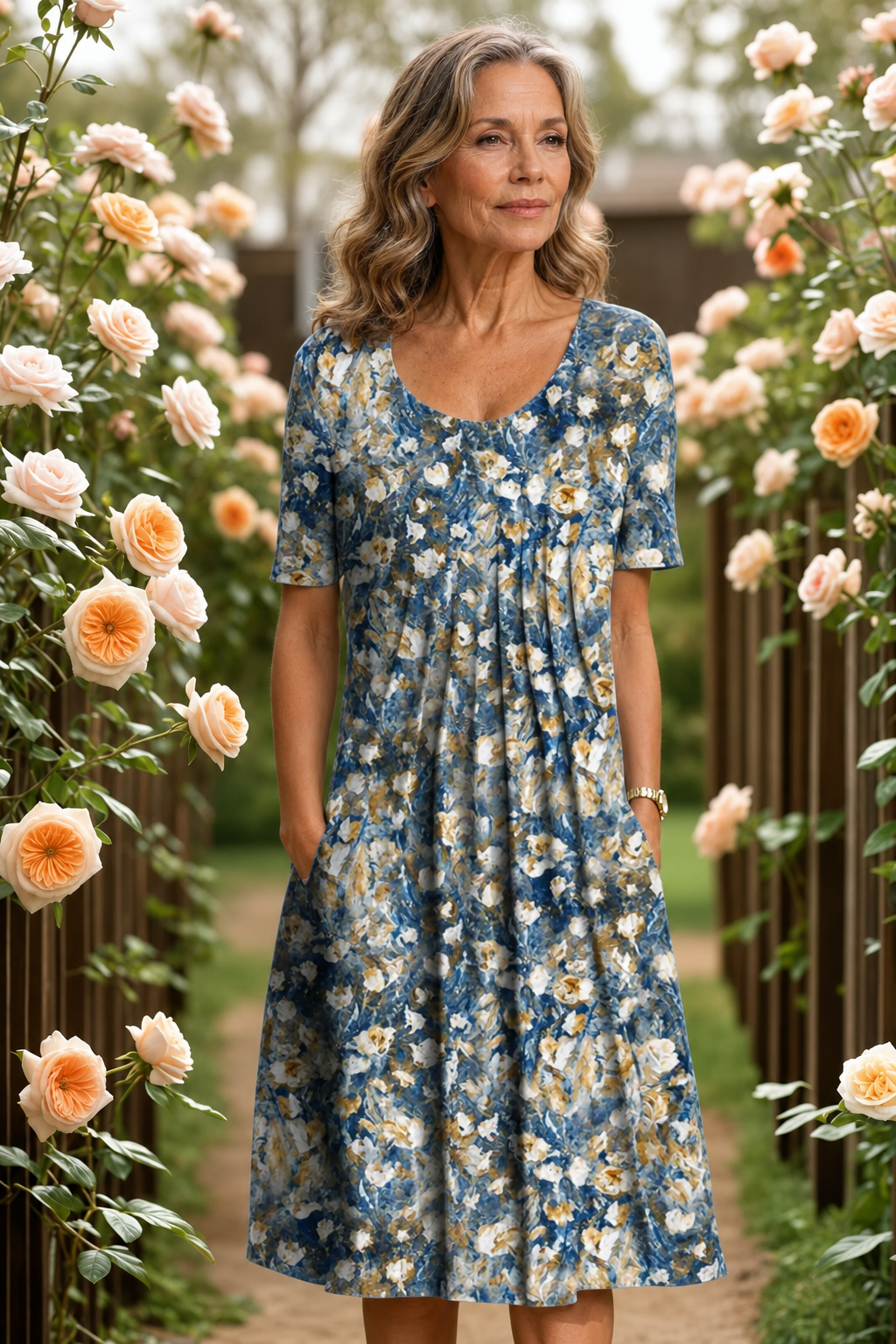 GEORGINA | ELEGANT DRESS WITH TUMMY COVERAGE