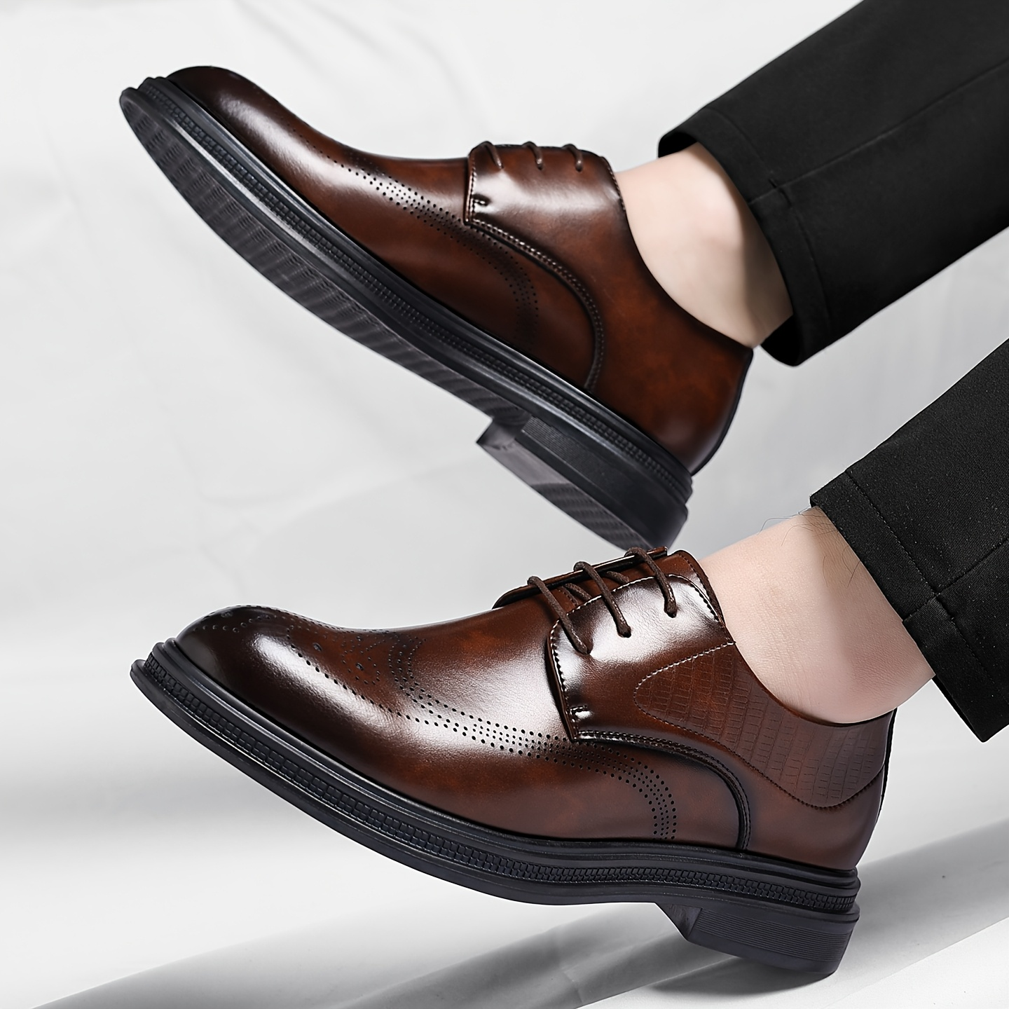 Verona Leather Brogue Dress Shoes