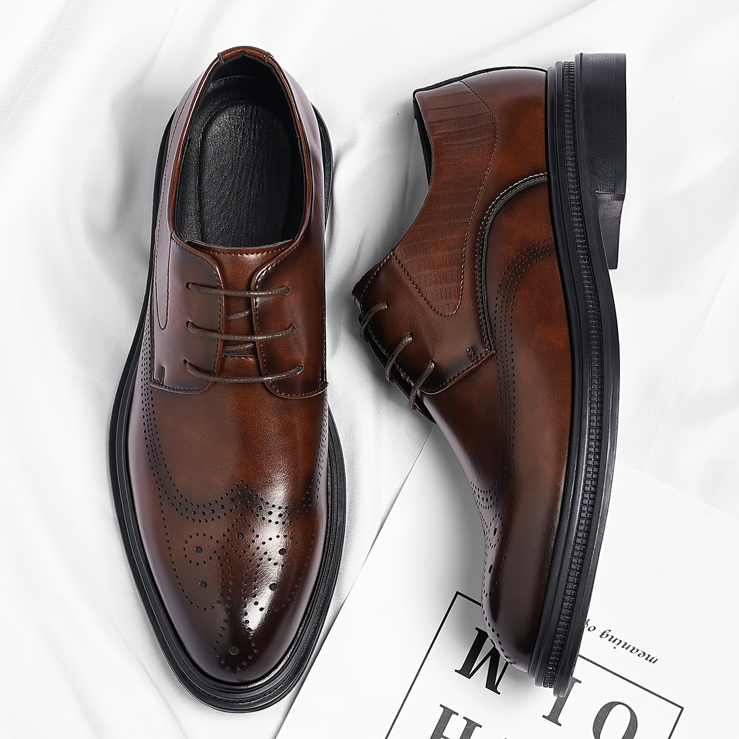 Verona Leather Brogue Dress Shoes