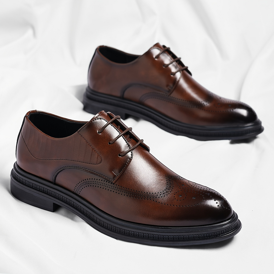Verona Leather Brogue Dress Shoes