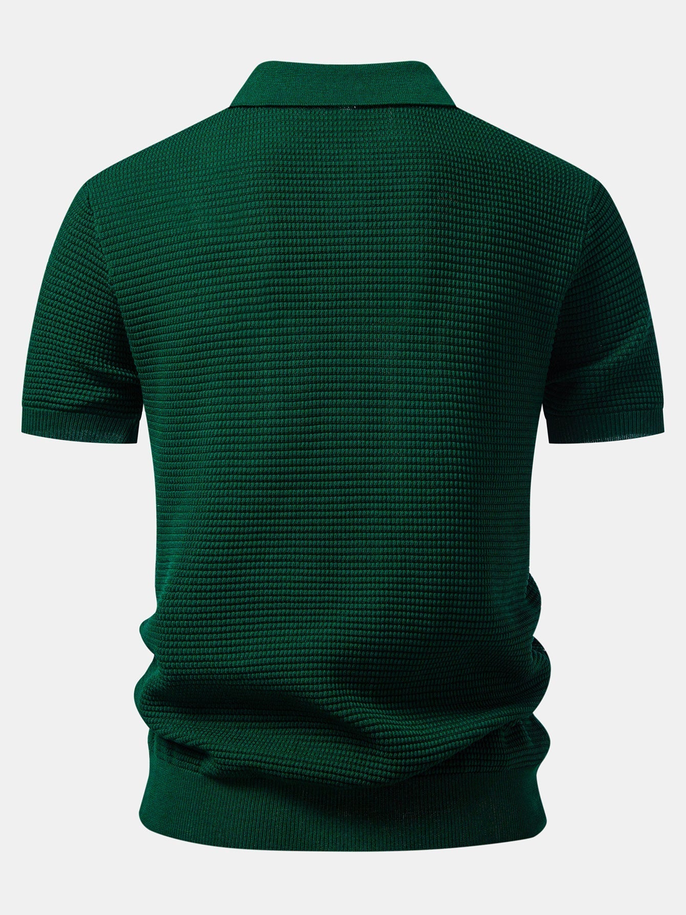 Contrast Zipper Polo & Slim Fit Tapered Trousers