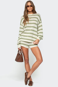 Ida knitted set with stripes