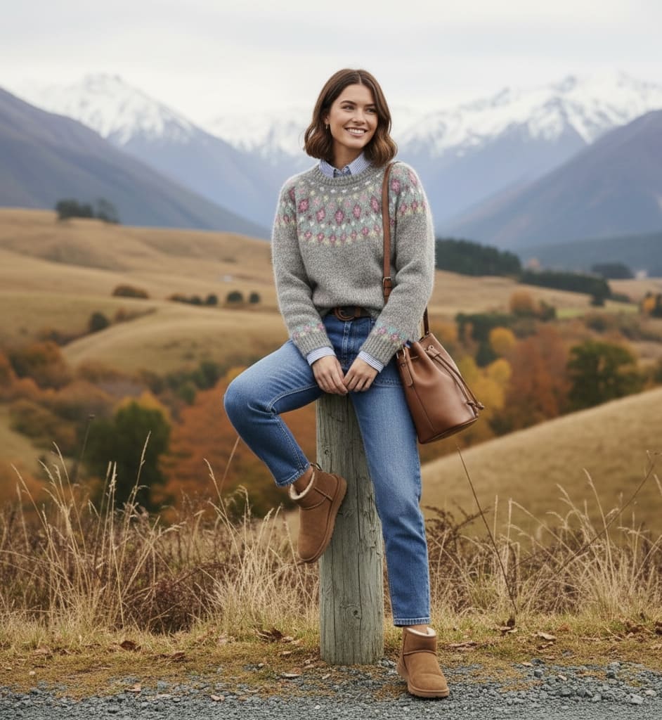 Joyce | Vintage Nordic Pattern Jumper
