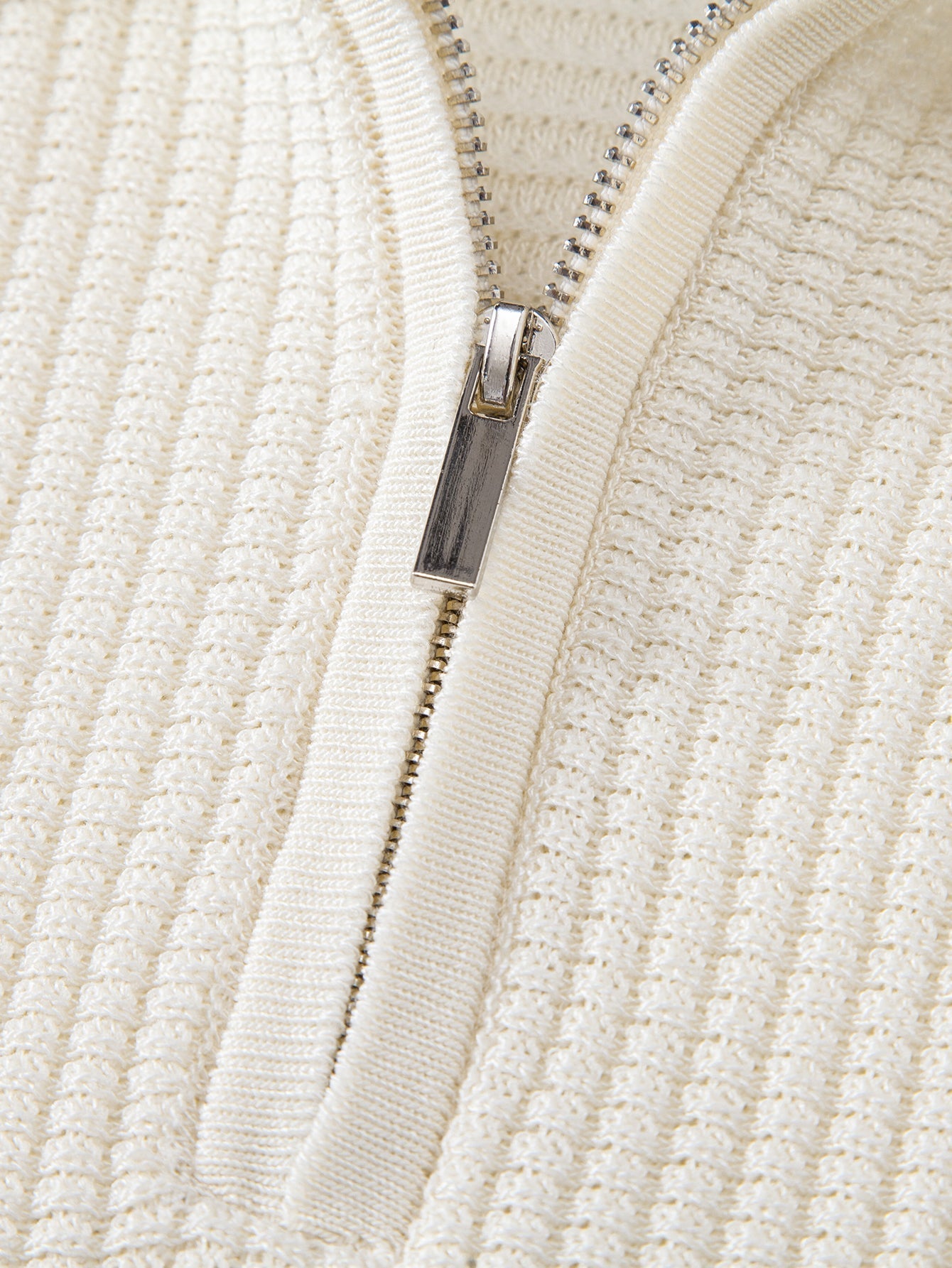 Contrast Zipper Polo & Slim Fit Tapered Trousers
