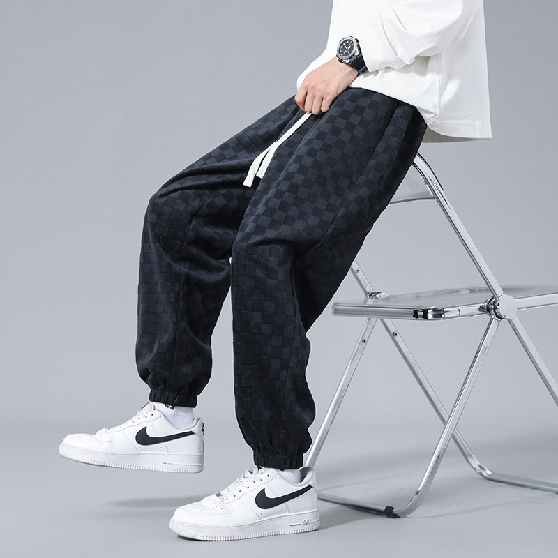 Andre Corduroy Checkered Joggers