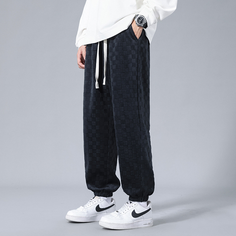 Andre Corduroy Checkered Joggers