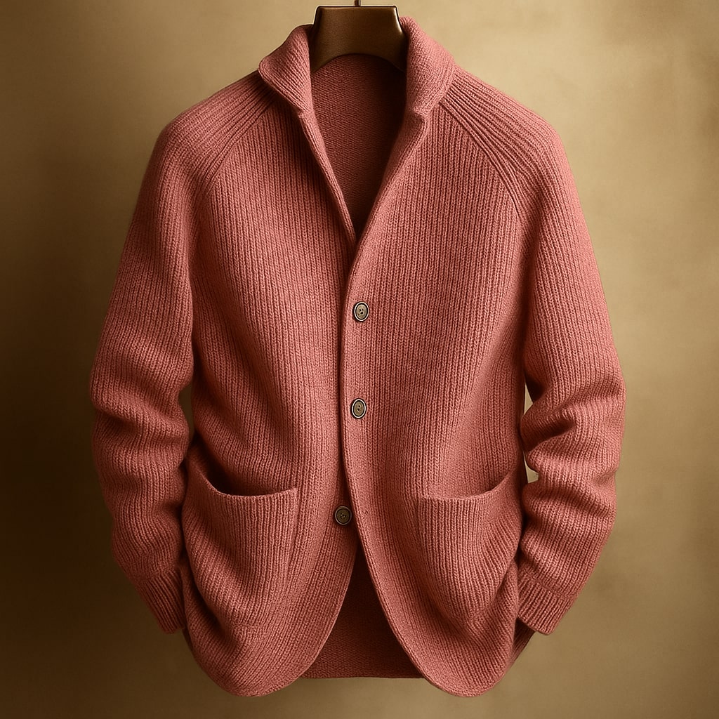 Peter™ | CORD CARDIGAN IN WOOL FOR MEN