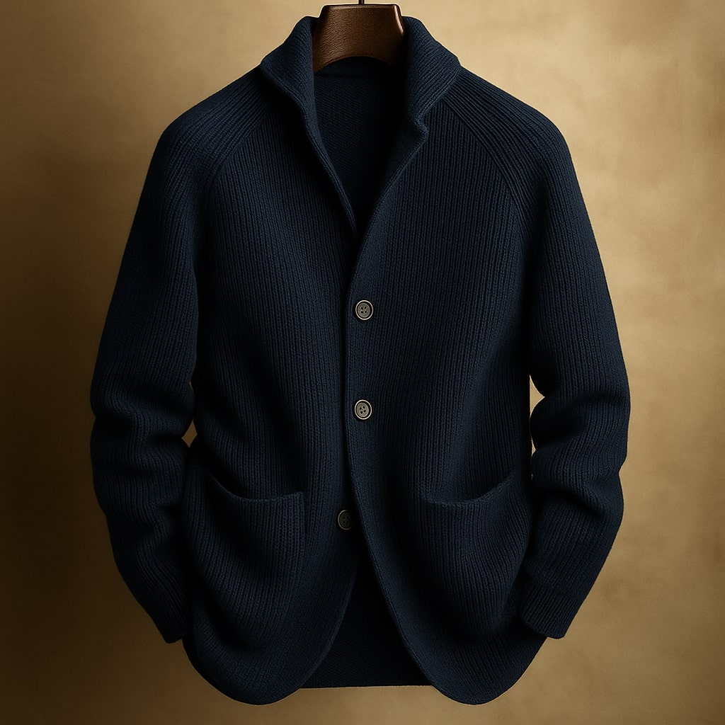 Peter™ | CORD CARDIGAN IN WOOL FOR MEN