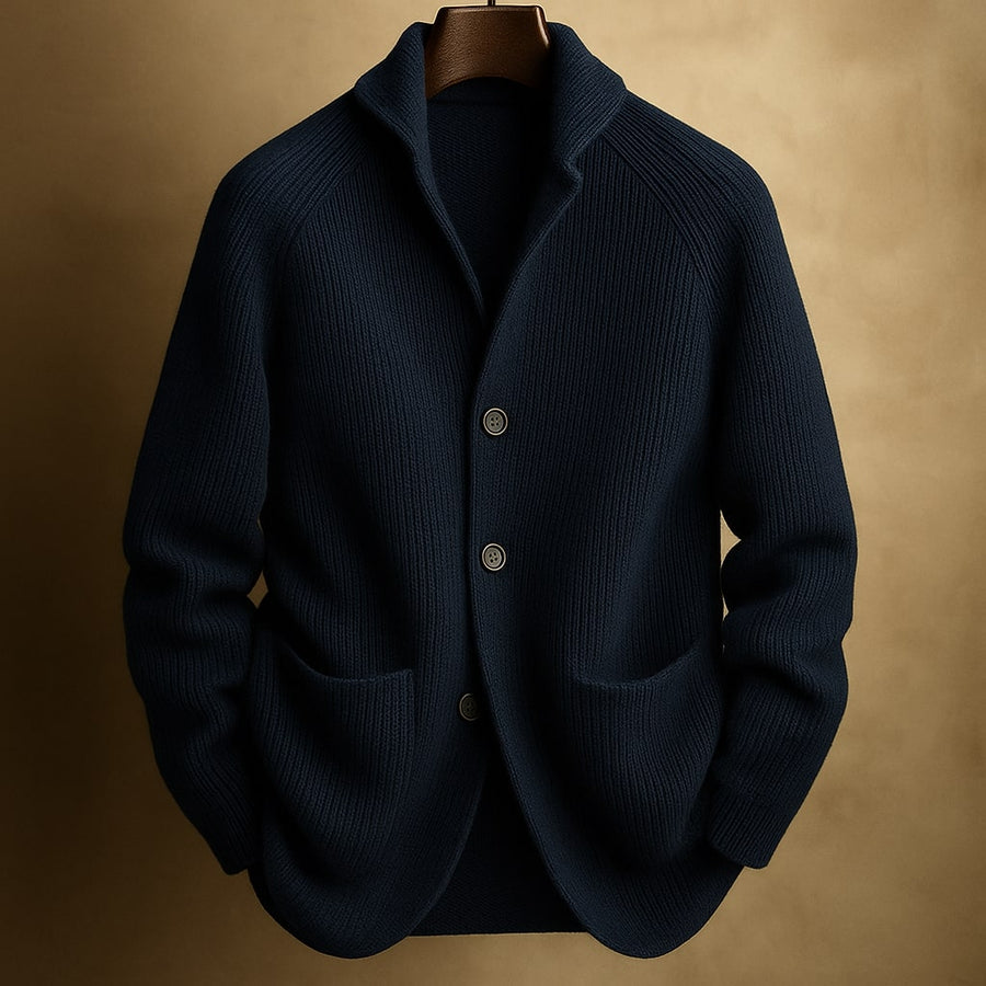 Peter™ | CORD CARDIGAN IN WOOL FOR MEN