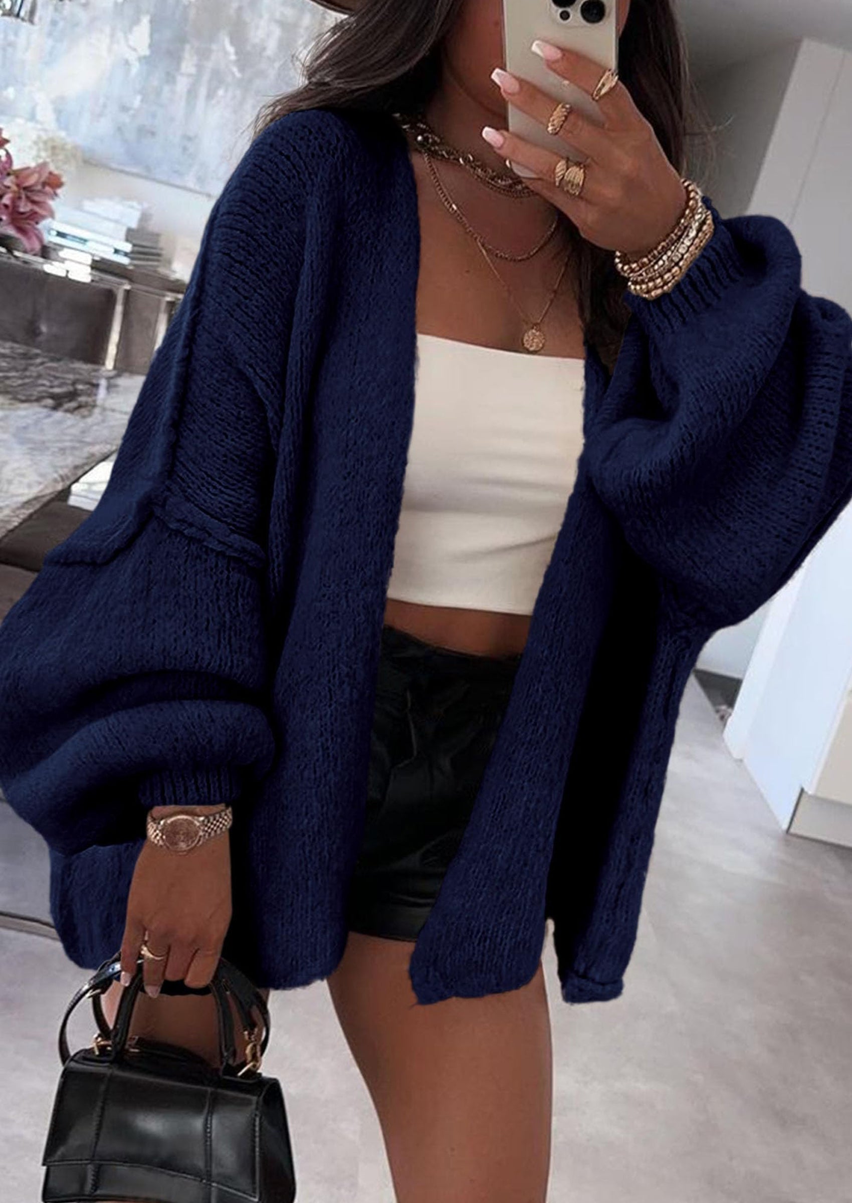 Oversized Knit Cardigan