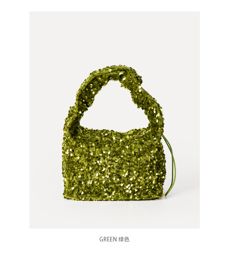 Ladys Shimmery Sequin Handbag