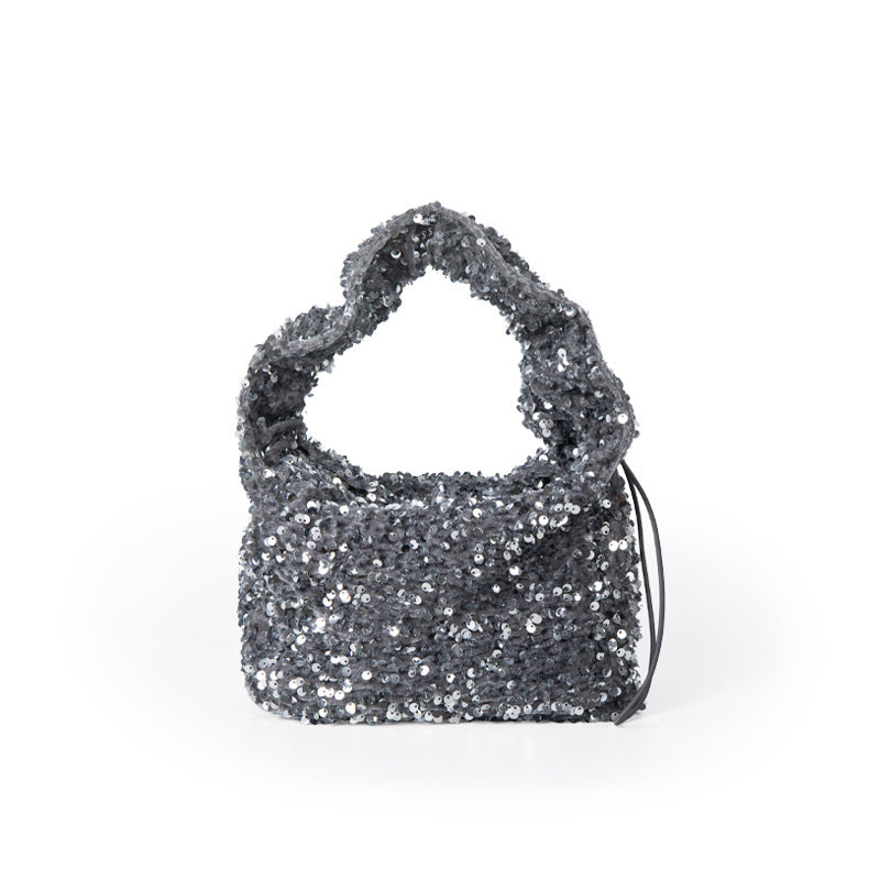 Ladys Shimmery Sequin Handbag