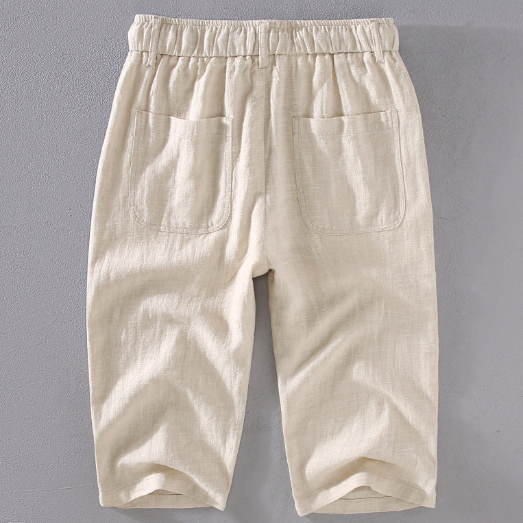 Kyoto Linen Cropped Pants