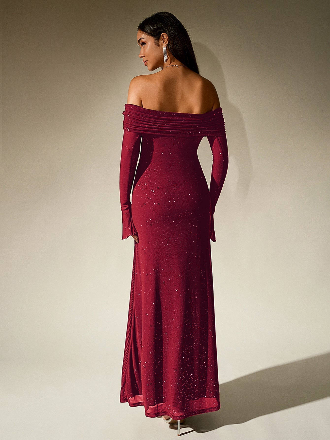 Glimmer Off-Shoulder Dress