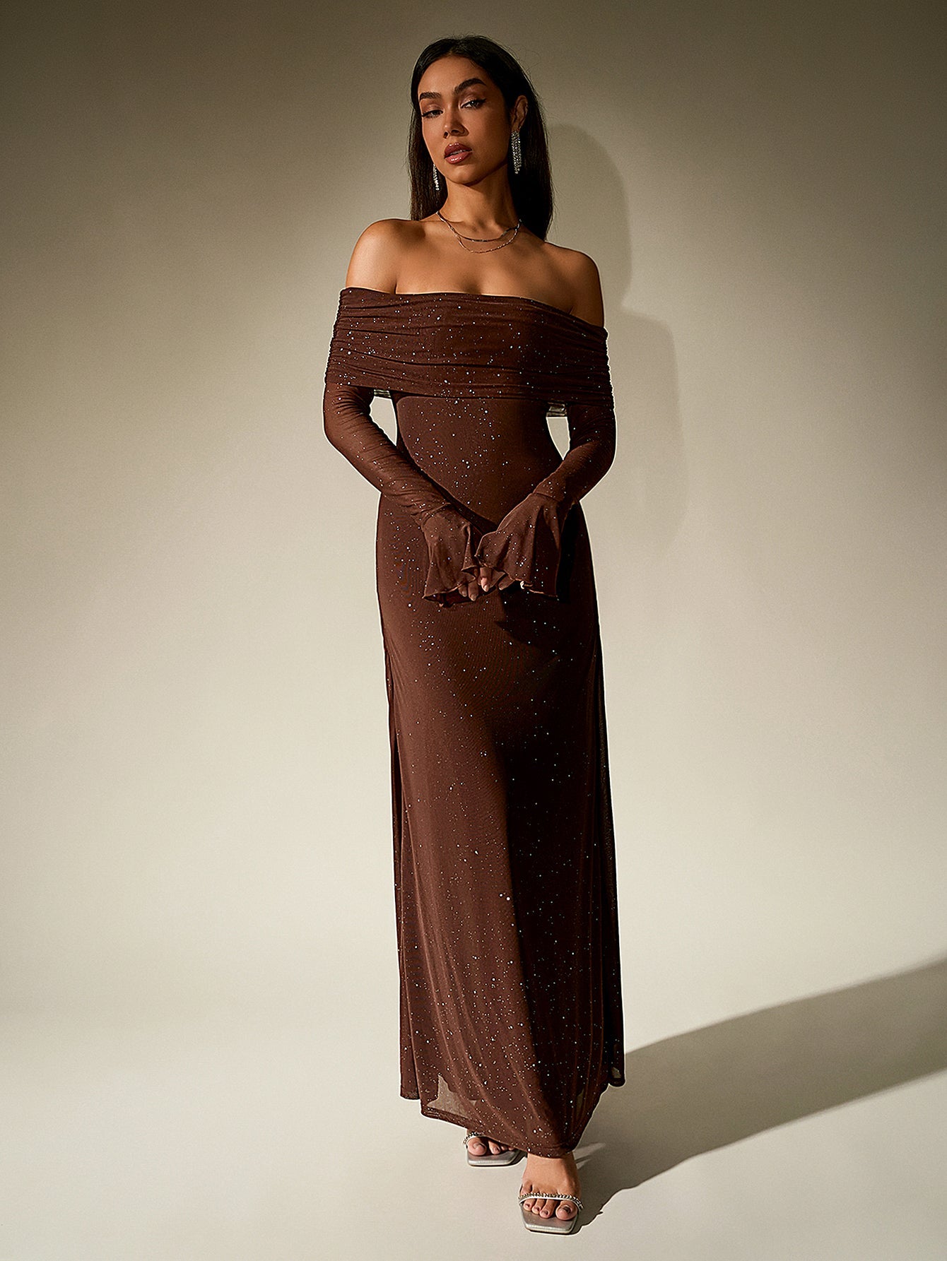 Glimmer Off-Shoulder Dress