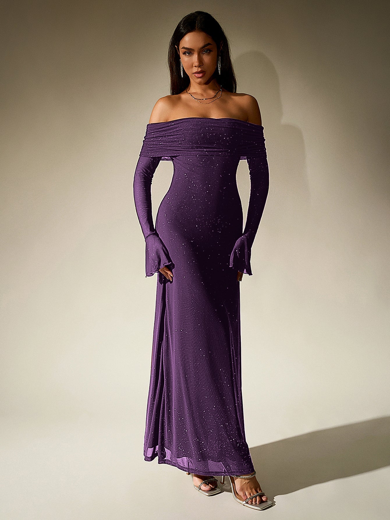 Glimmer Off-Shoulder Dress