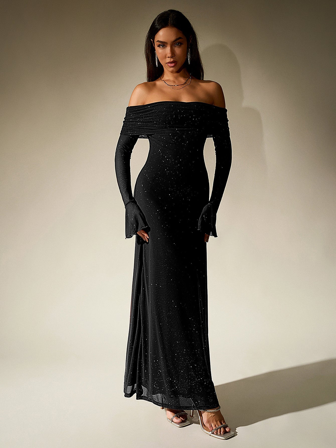 Glimmer Off-Shoulder Dress