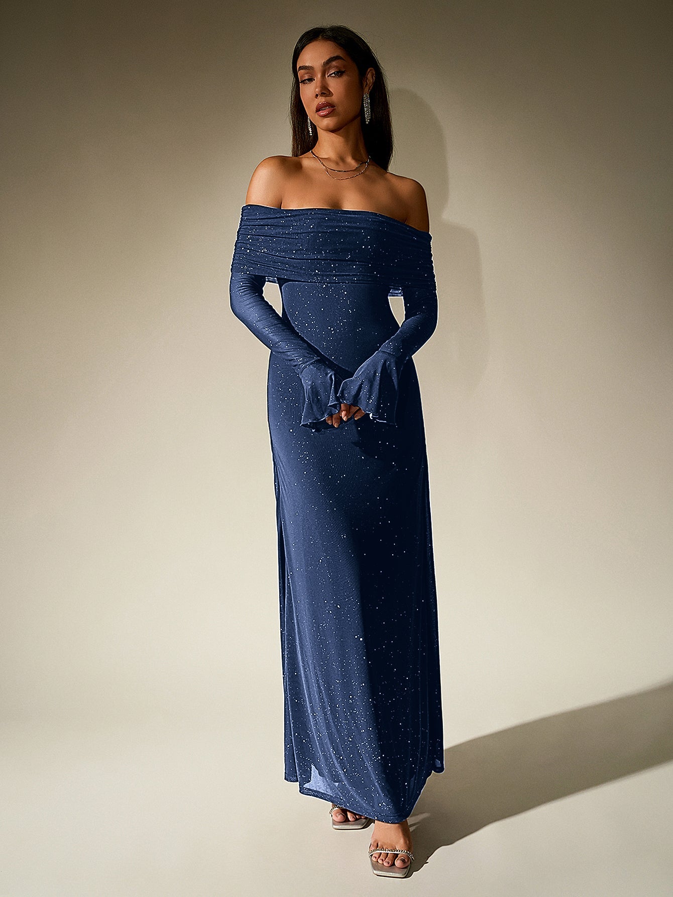 Glimmer Off-Shoulder Dress